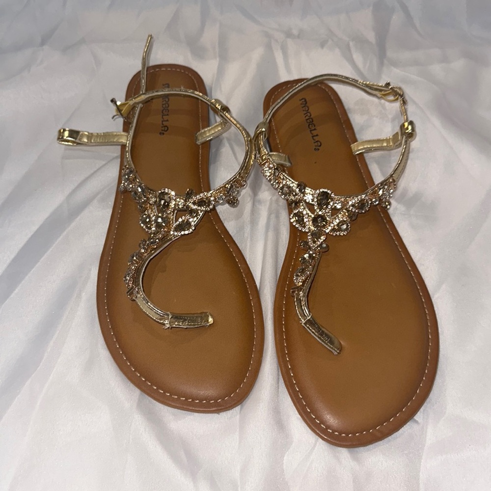 Gold sandals